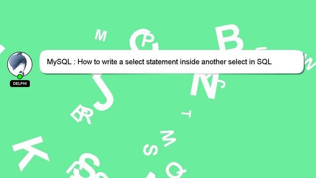 MySQL : How to write a select statement inside another select in SQL смотреть онлайн