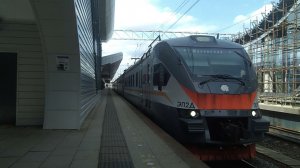 Электричка ЭП2Д-0019 на платформе «Нахабино» МЦД-2. 06 мая 2021