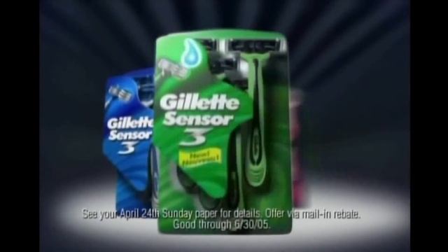 Gillette Sensor 3 Razor Commercial смотреть онлайн