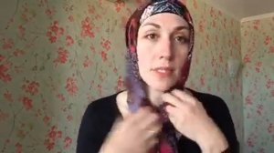 Как легко сделать капюшон из шарфа за 1 минуту. Повязать шарф на голову в церковь⏳ Head scarf