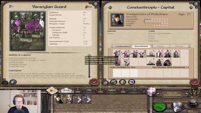 Let's Play Byzantium In Medieval II: Total War Crusades Part 1