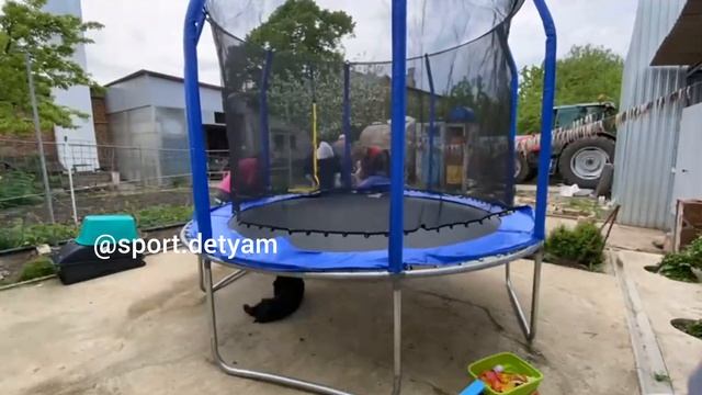 Сборка батута 3 метра, фирма Perfetto Sport с внутренней сеткой ?