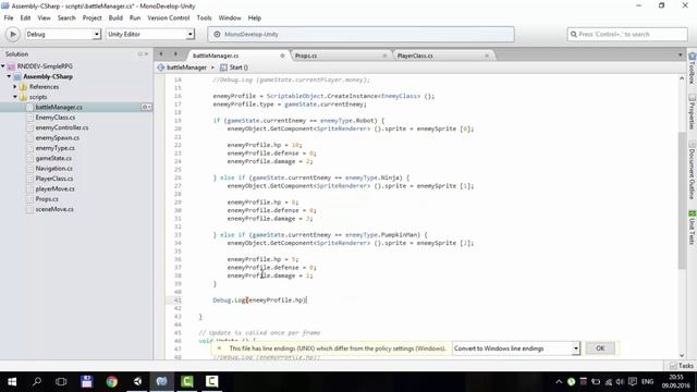 Делаем простую RPG в Unity 5 | #09 смотреть онлайн