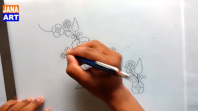 How To Process Tracing Paper Floral Design With Pencil смотреть онлайн