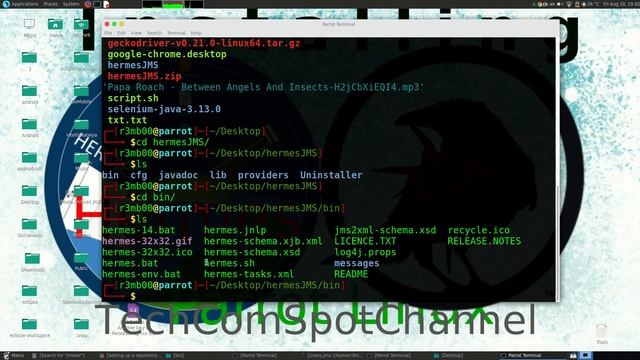 Installing HermesJMS (API testing) 1.14 on Parrot Security Linux смотреть онлайн