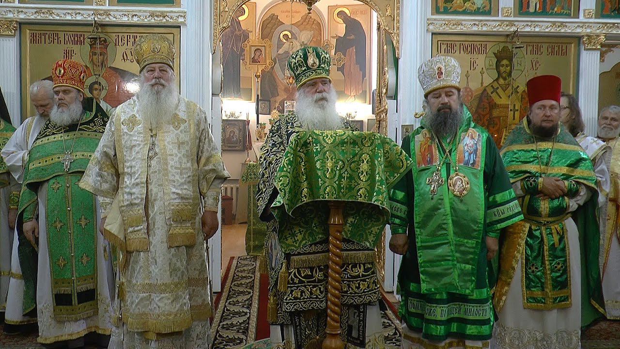 Пятидесятница. Проповедь перед благословением верующих на выход из храма смотреть онлайн