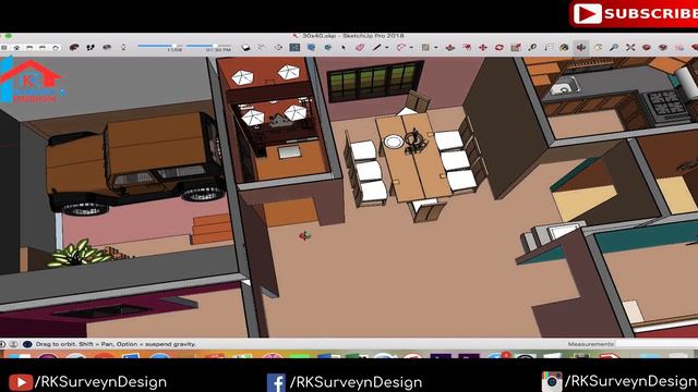 [#21] 30'x40' modern North facing house with parking || RK Survey & Design смотреть онлайн