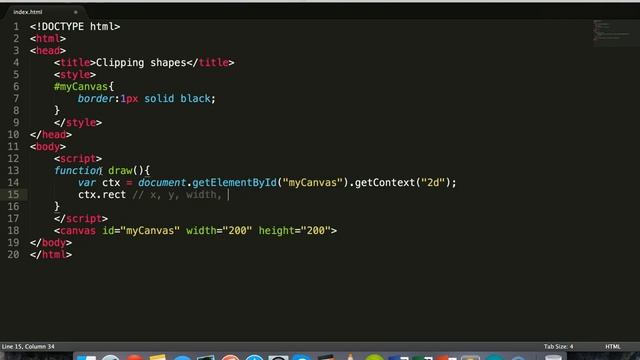 HTML5 Canvas tutorial 6 - Clipping shapes on the canvas смотреть онлайн
