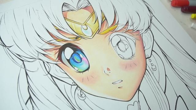 How To Use COPIC Markers !! Real time coloring process смотреть онлайн