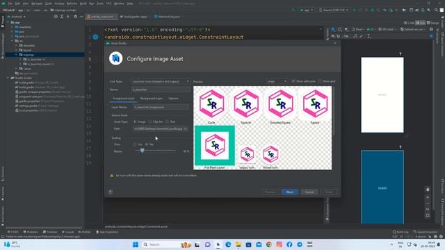 How to change app icon in android studio || Change App Icon || SR CodeX смотреть онлайн