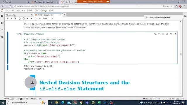 Introduction to Python | Python for Beginners | Decision Structures and Boolean Logic смотреть онлайн