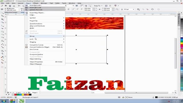 How to use shaping group lock in CorelDraw Tutorial in Hindi Layout menu 3 смотреть онлайн