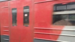 Поездка на поезде ЭП2ДМ от Серп и молота до Курской ( Курского вокзала ).