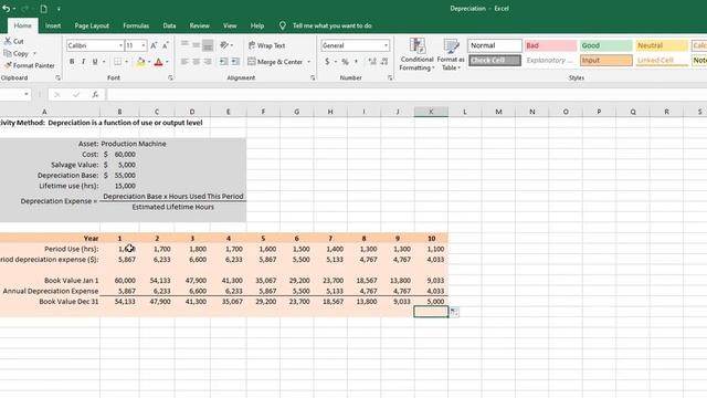 Accounting Principles - Fixed Asset Depreciation Methods Using Excel смотреть онлайн
