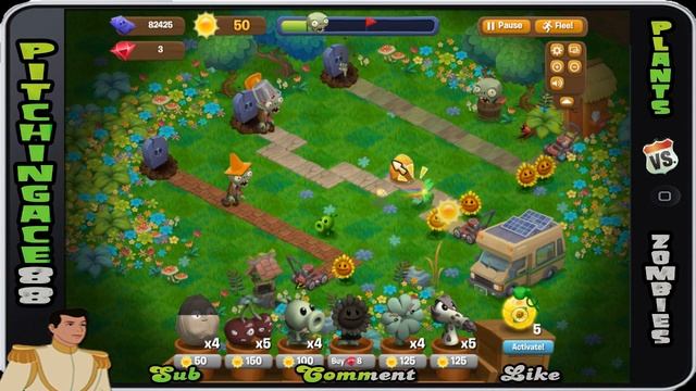 Plants v Zombies Adventures - Mildew Meadows 1/6 (Facebook, iPhone, Android) смотреть онлайн
