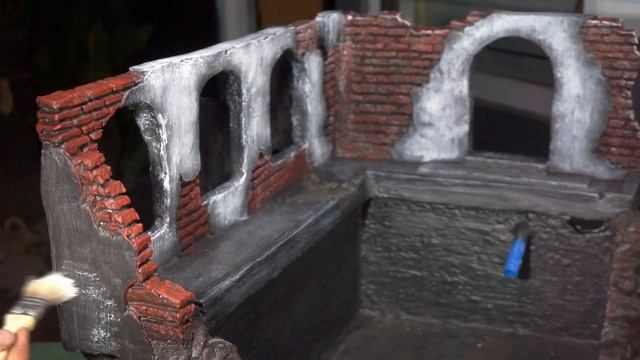 Waterfall Aquarium Decoration Ideas (OLD BUILDING) / Guppy Fish Aquarium  Complete With Filters