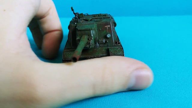 Модель ПТ-САУ ИСУ-152 в масштабе 1:72 смотреть онлайн
