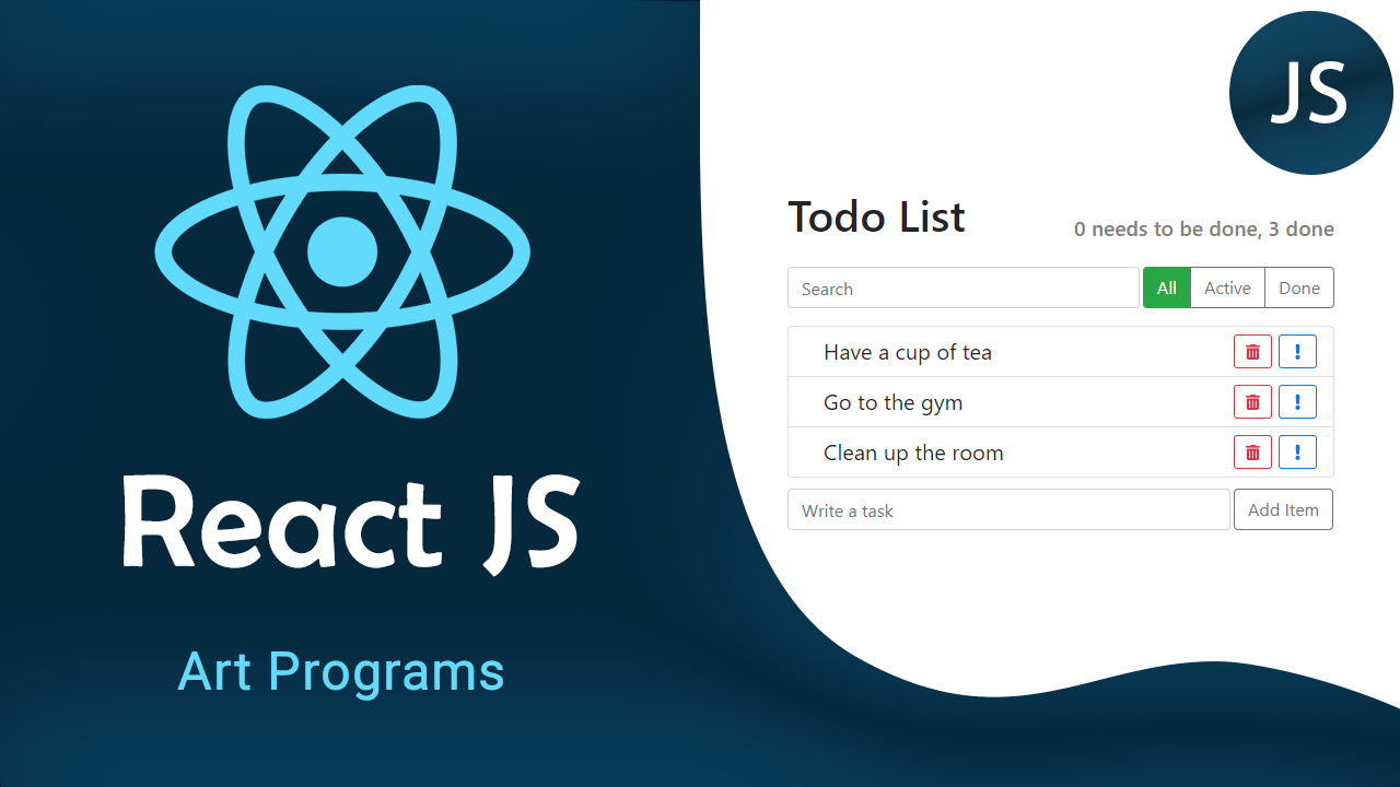 Пишем свой список задач (Todo List) на React JS смотреть онлайн