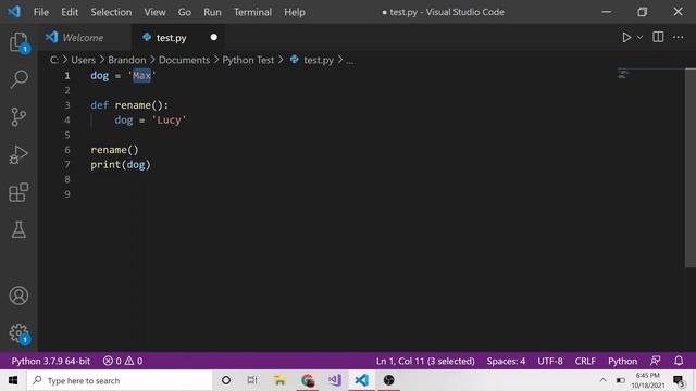How to Edit Global Variables in a Python Function - Python Global Keyword Tutorial смотреть онлайн