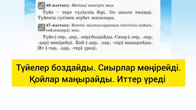 Қазақ тілі 2 сынып✓ 95 сабақ. Зат есімнің жекеше және көпше түрі смотреть онлайн