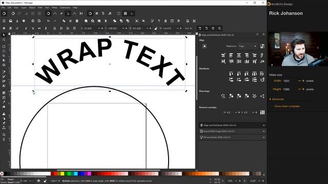 Inkscape Tutorial: How to Curve Text Around Circle смотреть онлайн