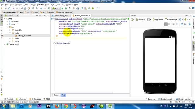 Android Studio | Building a simple user interface смотреть онлайн