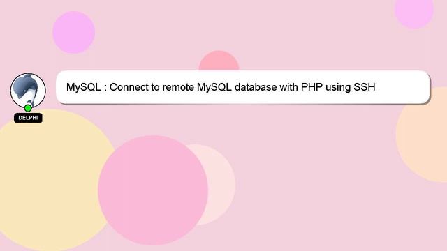 MySQL : Connect to remote MySQL database with PHP using SSH смотреть онлайн