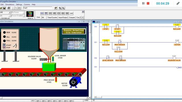 LogixPro Simulator - Silo Simulation - Exercise#1 смотреть онлайн