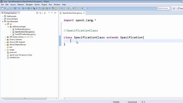 Building blocks of Spock import, specification, instance fields смотреть онлайн