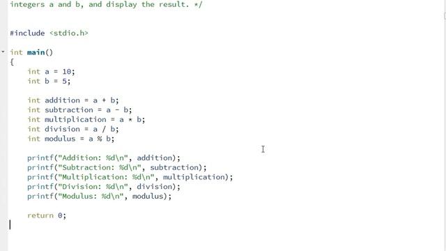 3 Integer airthmetic operations "Mastering C Programming: From Basics to Beyond | [ C_LANGUAGE ]" смотреть онлайн