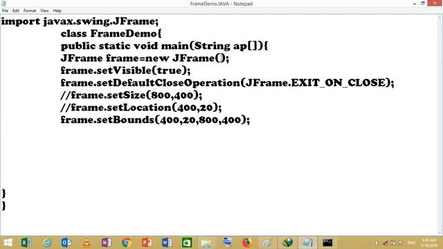 Java Gui-Swing (Hindi) 004 _ JFrame 03 _ How to set Title of JFrame смотреть онлайн