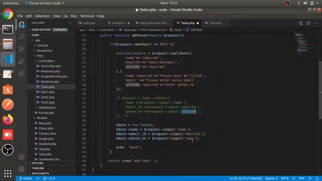 Insert Record Part #35 | CRUD | Laravel 8 CRUD Application with Bootstrap смотреть онлайн