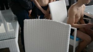 Медосмотр и взвешивание боксёров (13лет)