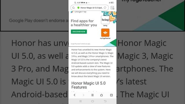 Honor magic device me UI 5.0 ka Update in India 2021 смотреть онлайн