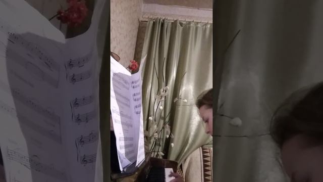играем на пианино колискову украинскую народную песню первое видео смотреть онлайн