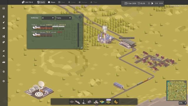 Cargo Company [FR] Gérer le transport de passager par fusée et par train! смотреть онлайн