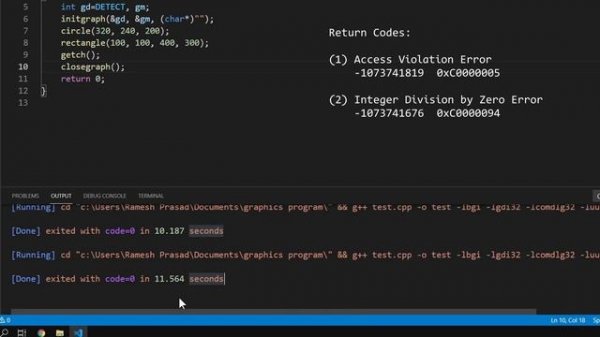 How to setup graphics.h in VS Code | CodeWar