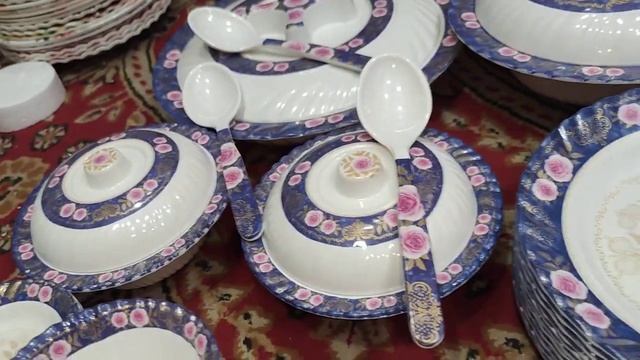 Dinner set 111pc 5000 fixed price 514 no pristige Perl crockery ka saman Syed Amjad Ali Hyderabad смотреть онлайн
