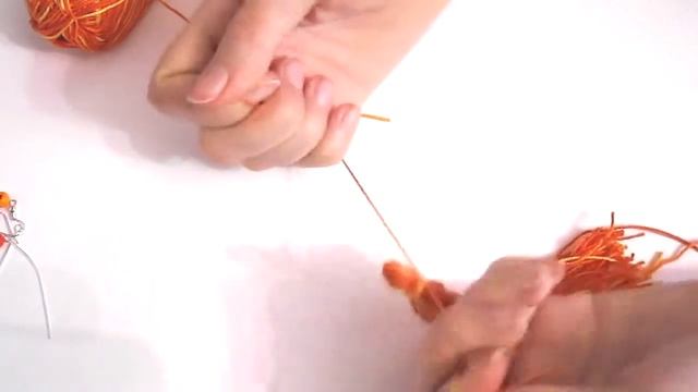 Серьги-кисточки из ниток | DIY длинные сережки смотреть онлайн