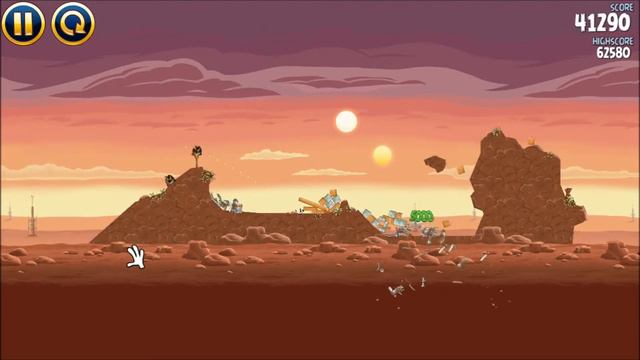 Angry Birds Star Wars 3 Star Walkthrough 1-8 смотреть онлайн