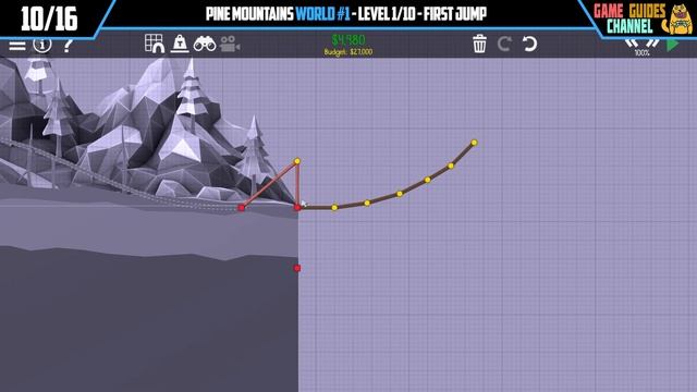 Poly Bridge 2 World 1 Walkthrough Under Budget & No Breaks смотреть онлайн
