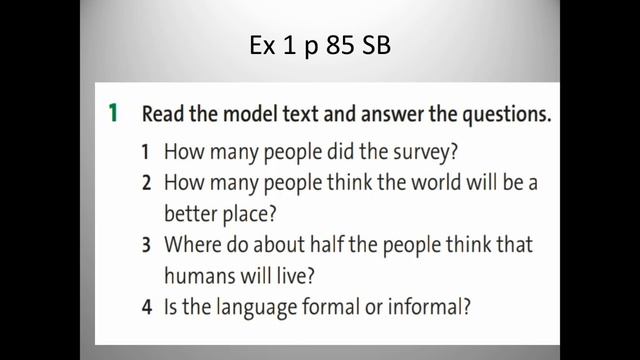 урок №8 A report on a survey смотреть онлайн