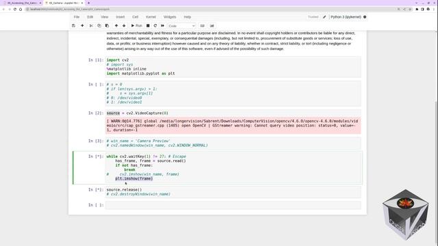 贾老师照本宣科OpenCV 系列一： Free OpenCV Course ~ 05 - Accesssing Camera смотреть онлайн