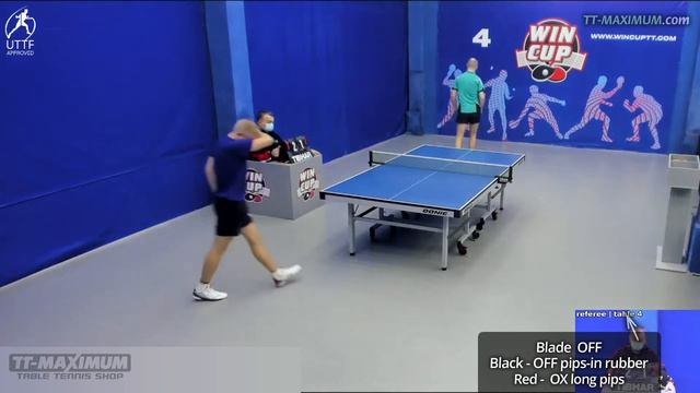 Длинные шипы OX - необычная техника и тактика игры длинными шипами: Черевко Роман