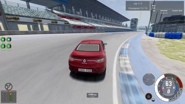 West Coast Trial: Renault Megane IV Sedan (Beamng Drive)