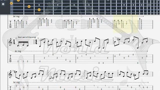 Game Diablo Tristram Town Theme GUITAR TAB смотреть онлайн