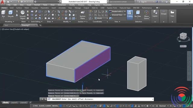 Autodesk AutoCAD: How to use Separate and Shell Command in Autodesk AutoCAD смотреть онлайн