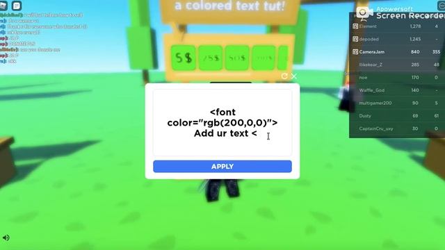 How to change text color in donate pls Roblox смотреть онлайн
