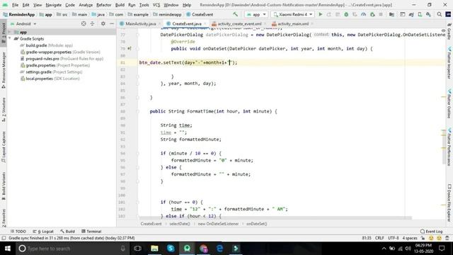 How to get Notification at a particular time with alarm manager in android studio | Game App Studio смотреть онлайн