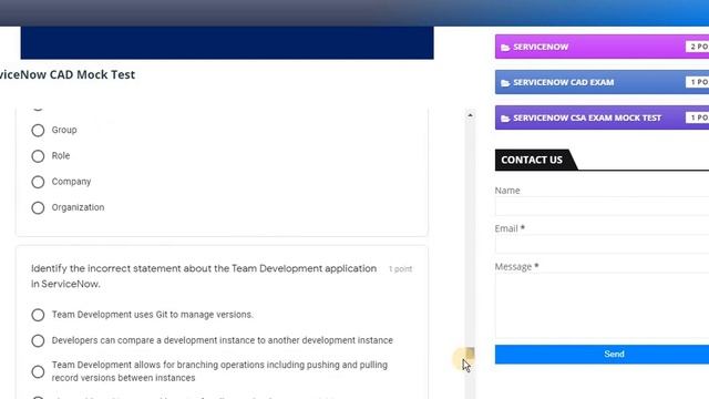 ServiceNow Certified Application Developer Exam Dumps | ServiceNow CAD Mock Test | Complete Content смотреть онлайн